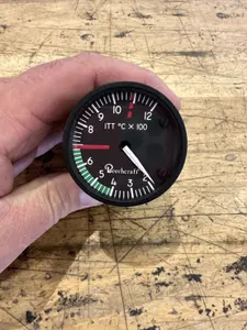 Weston Instruments Model 1822 ITT Temp Indicator Beechcraft 90-384026–3